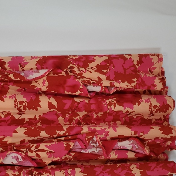 DEEP SELF Women Maxi Skirt for Summer Casual Ruffle Slit Elastic High Waist Flow - Picture 4 of 13